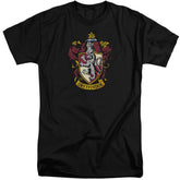 Harry Potter Gryffindor Crest Men's 18/1 Tall Cotton Short-Sleeve T-Shirt